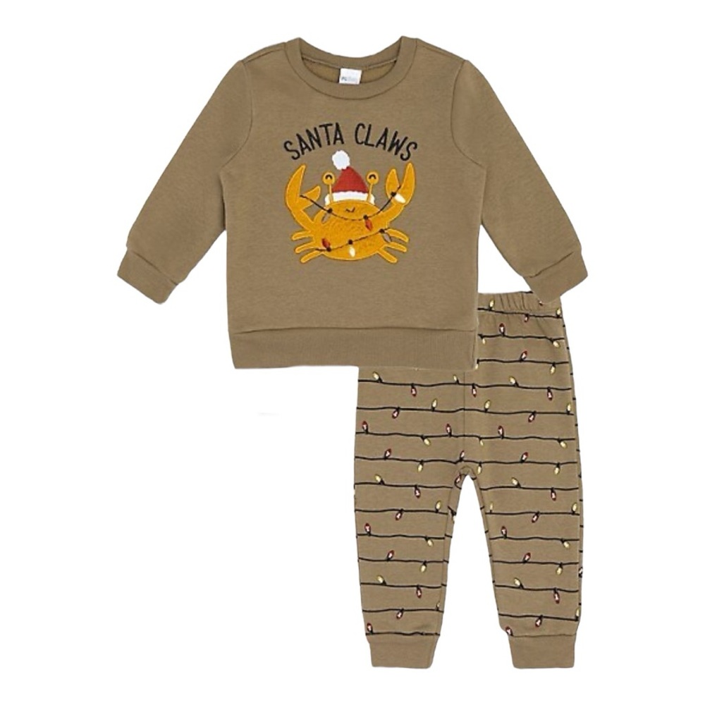 Babies 9 mo Sandy Claws Outfit LIKE NEW FINAL SALE